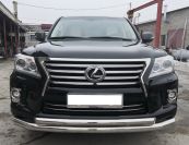Защита переднего бампера радиус d76/76 для Lexus LX 570 2012, LLX.570.13.04, Россия