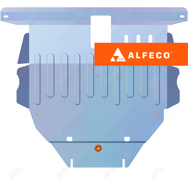 Защита  картера и КПП Toyota Allex 2001-2006 V-1,5 2WD , ALFeco, алюминий 4мм, арт. ALF2406al-1