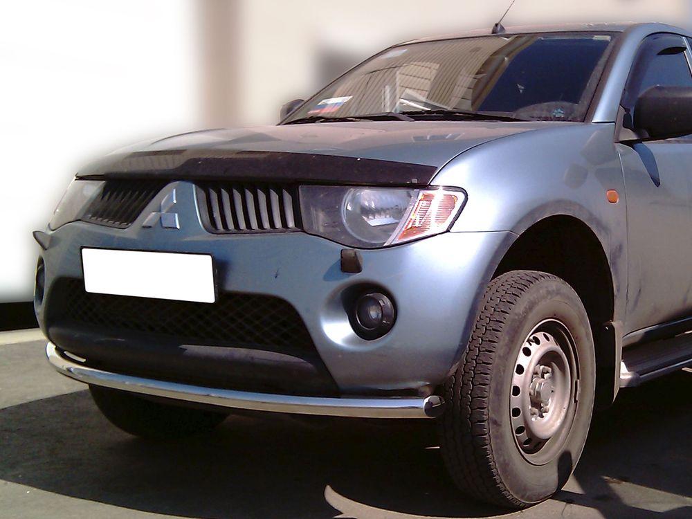 Дуга передняя по низу бампера d-60 радиусная  для Mitsubishi L200 2014, Технотек MPL14_1.1