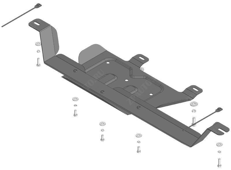 Защита стальная Мотодор (Раздаточная коробка), 2 мм,  для TANK 500  2021- арт. 73112