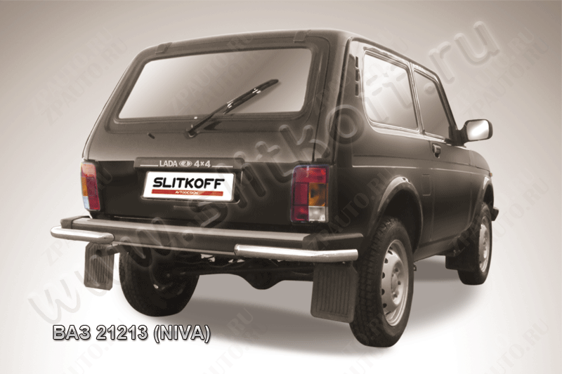 Уголки d57 Lada Niva 21213 3-дверная (1993-2023) Black Edition, Slitkoff, арт. Niv012BE