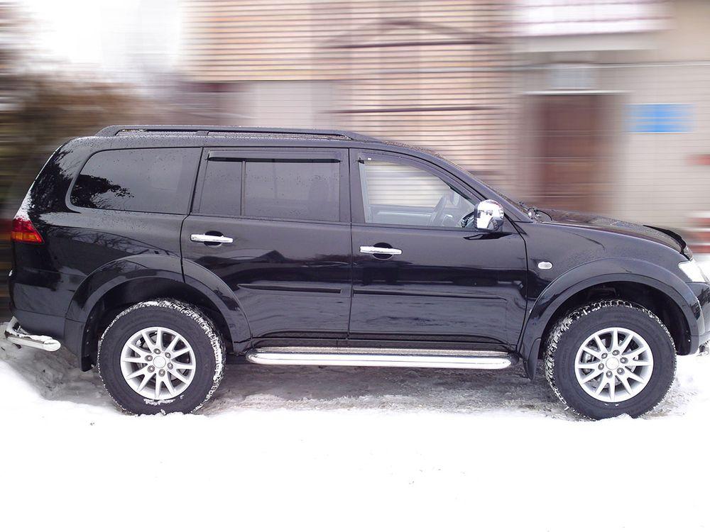 Пороги лист d-76 для Mitsubishi Pajero Sport 2010, Технотек MPS08_2