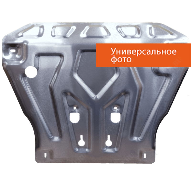 Защита  картера и КПП Renault Kangoo 1997-2003 V-1,2;1,4 , ALFeco, алюминий 4мм, арт. ALF0405al-4