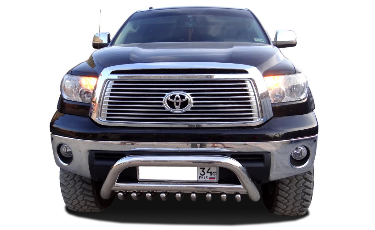 Защита переднего бампера скоба низкая+акула для автомобиля TOYOTA Tundra 2007. TT.07.76, Россия