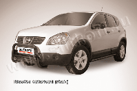 Кенгурятник d57 низкий черный Nissan Qashqai (2006-2010) , Slitkoff, арт. NIQ004B