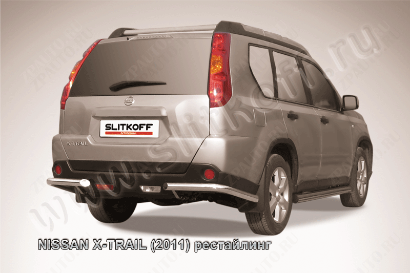 Уголки d57 Nissan X-Trail (2011-2015) , Slitkoff, арт. NXT11-010