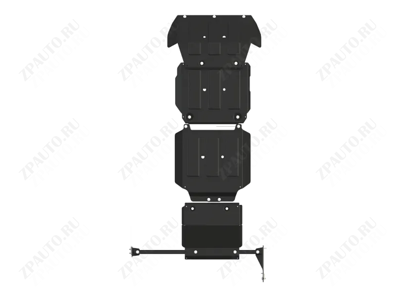 Защита Комплект защит  для FOTON Tunland G7 2024 - V-2,0 AT FullWD, Sheriff, сталь , арт. 28.6306 V2