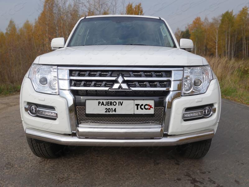 Решётка радиатора нижняя (лист) для автомобиля Mitsubishi Pajero IV 2014-, TCC Тюнинг MITPAJ414-05