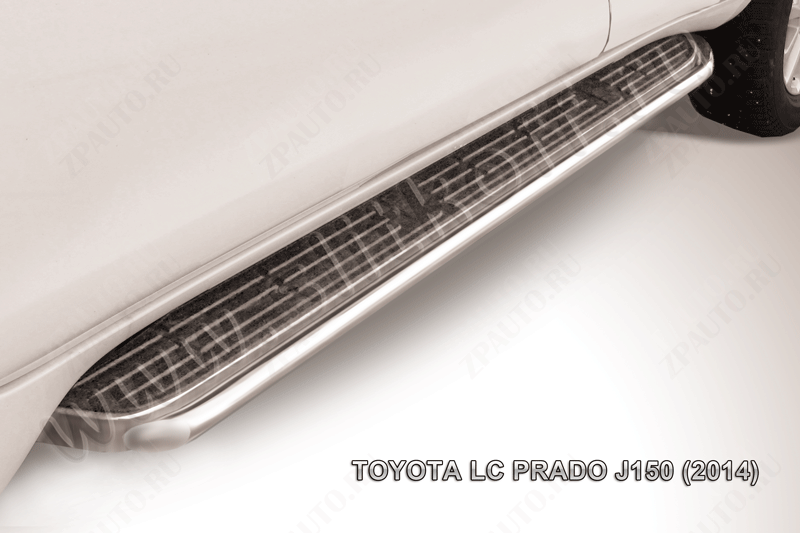Защита штатного порога d42 Toyota Land Cruiser Prado J150 (2013-2017) , Slitkoff, арт. TOP14-007