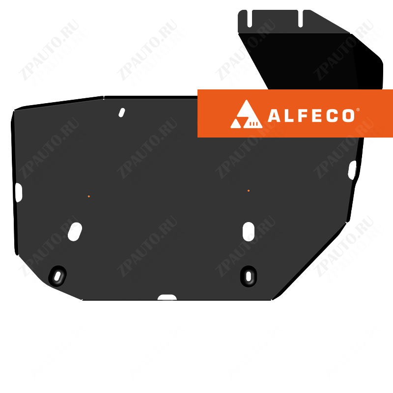 Защита  топливного бака и адсорбера (2 части) JAC JS6 2022- V-all , ALFeco, сталь 2мм, арт. ALF5628st