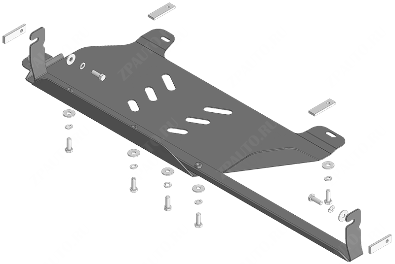 Защита стальная Мотодор (Раздаточная коробка), 3 мм,  для Oting Paladin  2023- арт. 18602