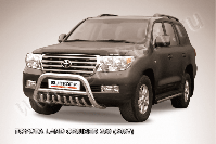 Кенгурятник d76 низкий с защитой картера Toyota Land Cruiser 200 (2007-2012) , Slitkoff, арт. TLC2-007