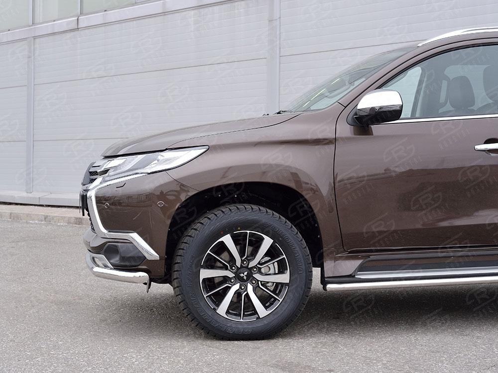 Защита переднего бампера d63 для Mitsubishi Pajero Sport 2016, Руссталь MPJSZ-002483