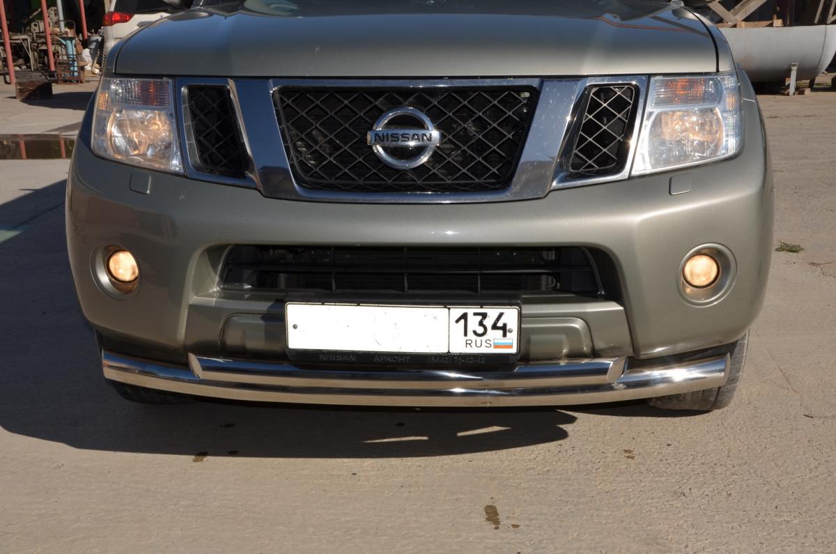 Защита переднего бампера  для автомобиля NISSAN Pathfinder 2010-2013. NPF.10.04, Россия