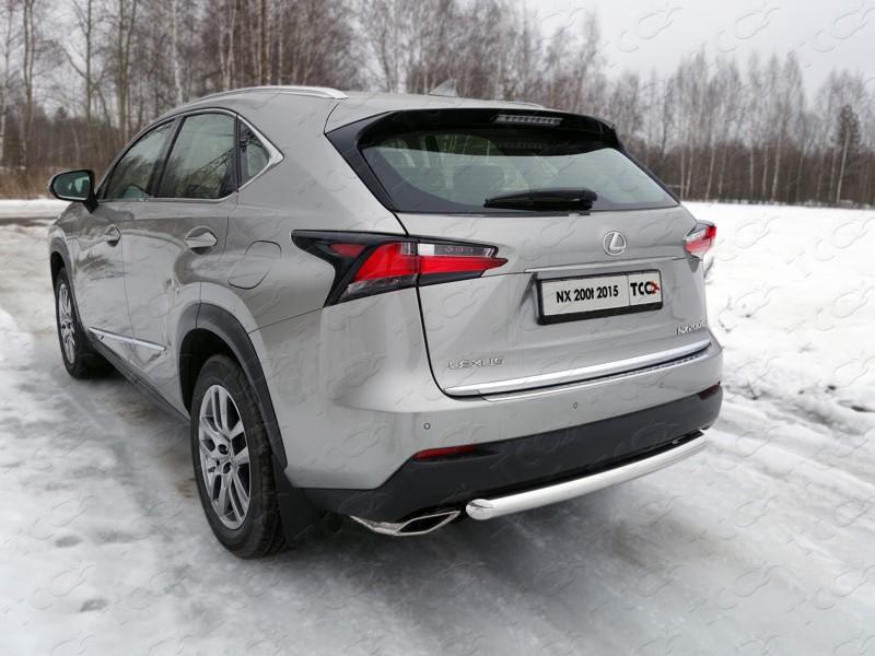 Защита задняя 60,3 мм для автомобиля Lexus NX 200t 2015-2017 (кроме F-Sport), TCC Тюнинг LEXNX20015T-16