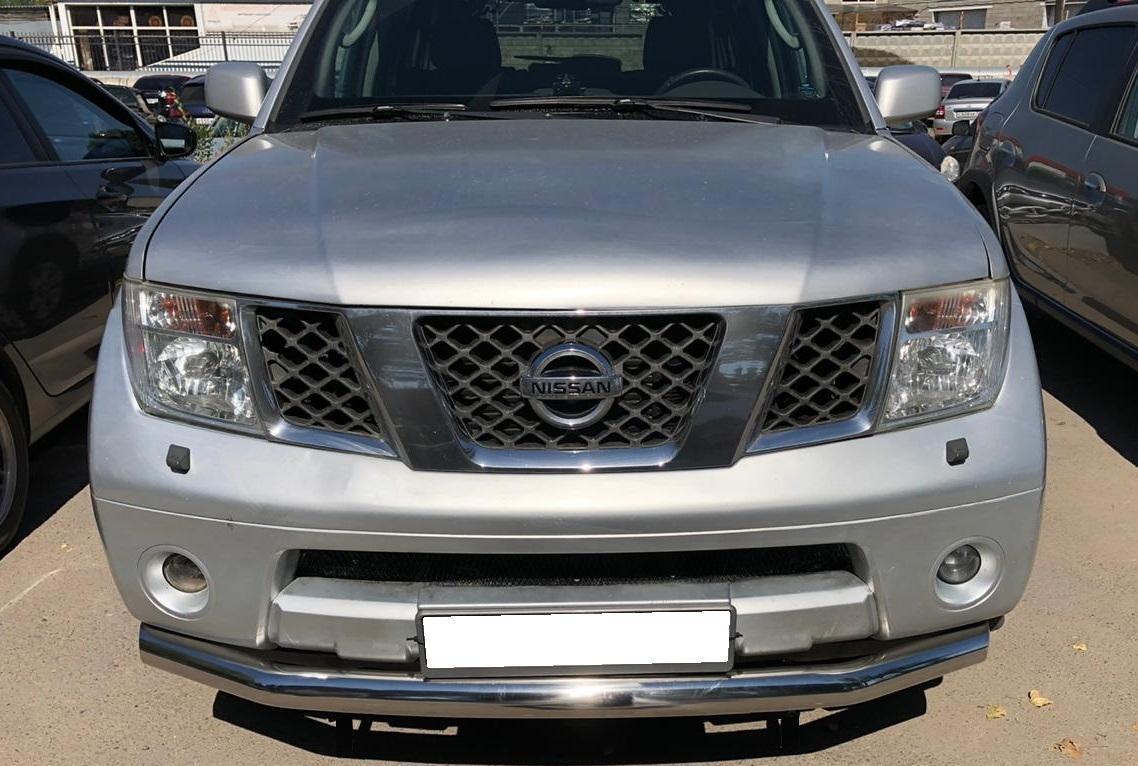 Защита переднего бампера радиус d76 для Nissan Pathfinder 2005-2009, NPF.04.02, Россия