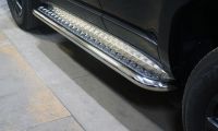 Пороги с площадкой 60,3 мм Toyota Land Cruiser 250 Prado 2024 арт. TOYLC25024-06