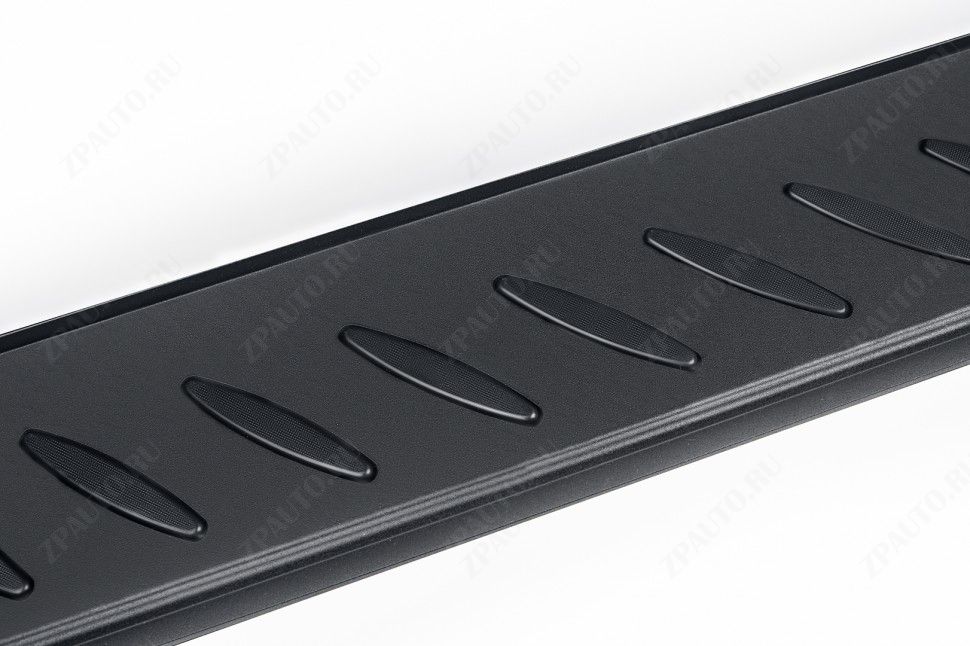 Пороги алюминиевые "Prestige Black" 1800 черные Hyundai Grand Santa-Fe (2014) , Slitkoff, арт. AL-HSFG007
