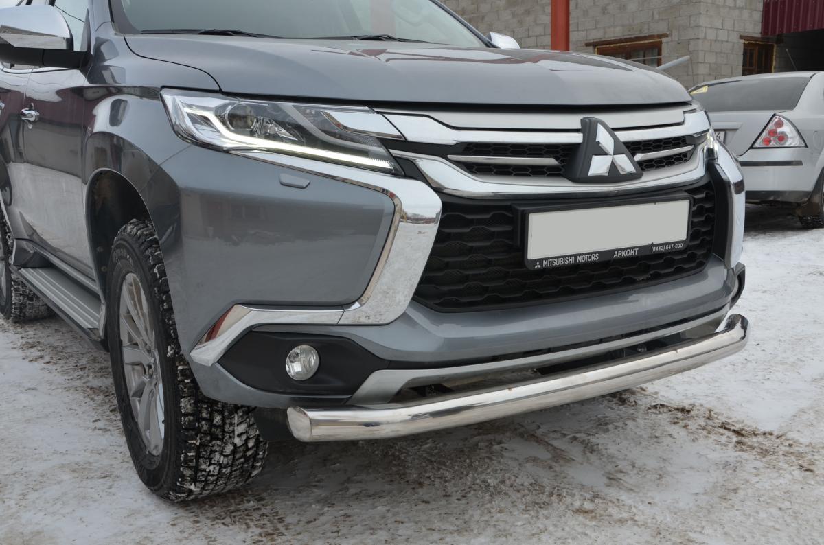 Защита переднего бампера для автомобиля MITSUBISHI Pajero Sport 2017. MSPS.17.01, Россия