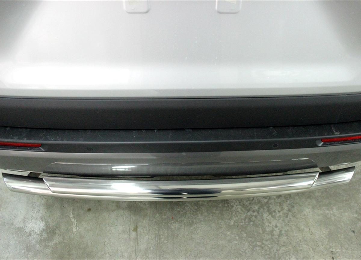 Защита заднего бампера радиусная двойная d-60+53 для автомобиля Toyota RAV4 2019 арт. TRN19_3, Технотек