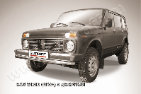 Защита переднего бампера d57 Lada Niva 21213 5-дверная (1993-2023) , Slitkoff, арт. Nivd004