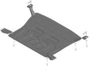 Ковер багажный модельный (высокий борт) для JAC S3 (2014-) , Элерон, арт. 73906