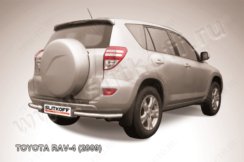 Уголки d57 Toyota Rav-4 (2009-2010) Black Edition, Slitkoff, арт. TR409-016BE