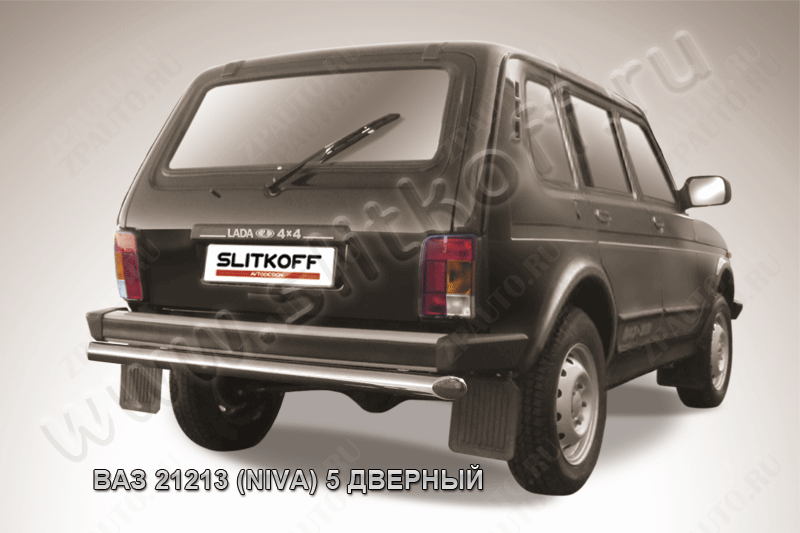 Защита заднего бампера d57 Lada Niva 21213 5-дверная (1993-2023) , Slitkoff, арт. Nivd009