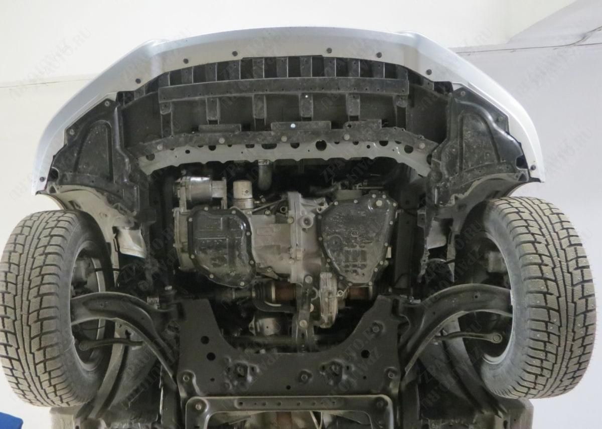 Защита стальная Мотодор (Двигатель, Коробка переключения передач), 2 мм, Сталь для Nissan NV200 2010-2016 арт. 71427