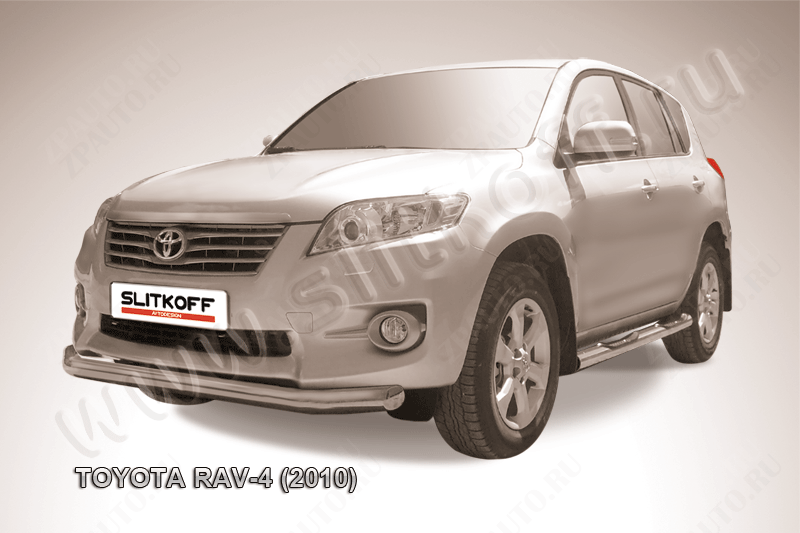 Защита переднего бампера d76 Toyota Rav-4 (2010-2016) , Slitkoff, арт. TR410-004