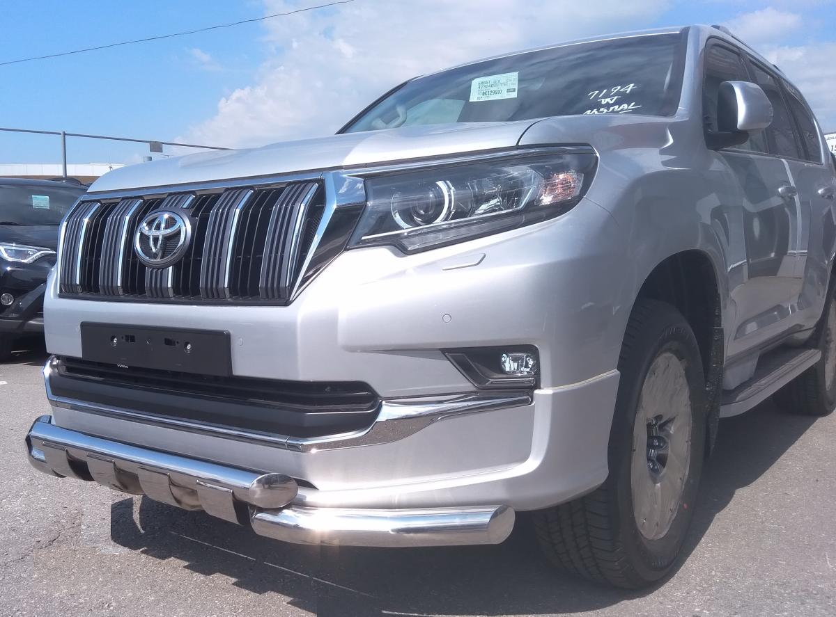 Защита переднего бампера (G) для автомобиля TOYOTA Land Cruiser Prado 150  Style  2019, Россия TLCPS150.19.05