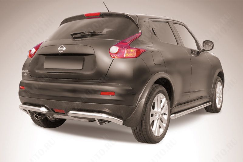 Уголки d57 Nissan Juke 4WD (2010-2014) , Slitkoff, арт. NJ4WD-010