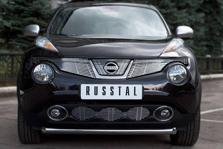 Защита переднего бампера d63 для Nissan Juke 4x4, Руссталь NJ4Z-000880