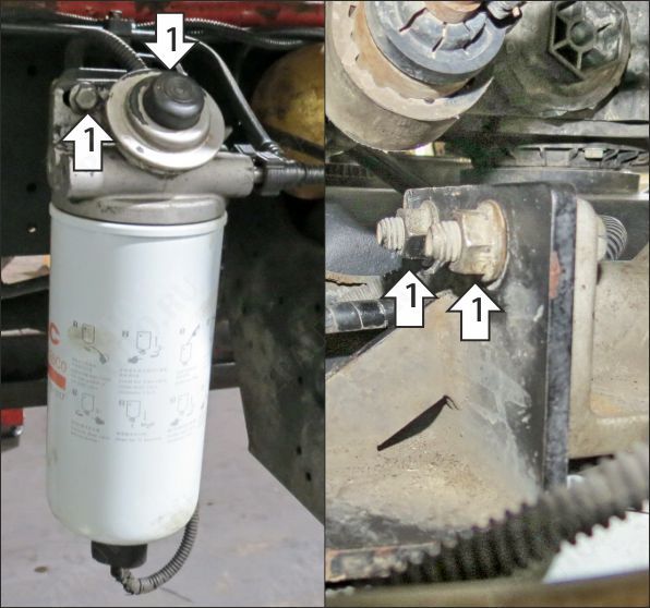 Защита на Грузовые Motodor (Топливный фильтр), 3 мм,  для Kamaz Компас 12  2023- арт. 27721