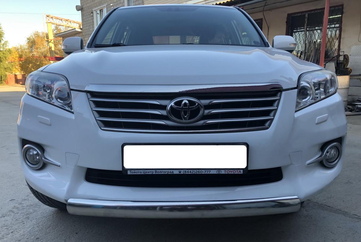 Защита переднего бампера для автомобиля TOYOTA RAV4  2010-2012 арт. TRAV.10.02