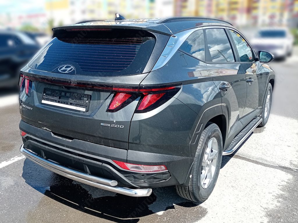 Пороги с листом d-43 для автомобиля Hyundai Tucson 2021-наст.вр. арт. HNT21_2, 
Технотек