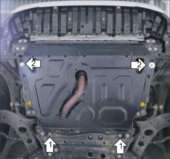 Защита АвтоСтандарт (Двигатель, Коробка переключения передач), 1,5мм сталь для Toyota RAV 4   2013-2019 арт.52503