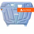 Защита  картера и КПП Toyota Auris (E150) 2006-2012 V-all , ALFeco, алюминий 4мм, арт. ALF2475al-2