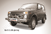 Кенгурятник d57 низкий Lada Niva 21213 3-дверная (1993-2023) , Slitkoff, арт. Niv002