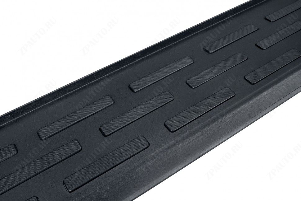 Пороги алюминиевые "Premium Black" 1800 черные Hyundai Grand Santa-Fe (2014) , Slitkoff, арт. AL-HSFG009