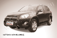 Кенгурятник d76 низкий черный Toyota Rav-4 L (2005-2010) , Slitkoff, арт. TR409L-002B