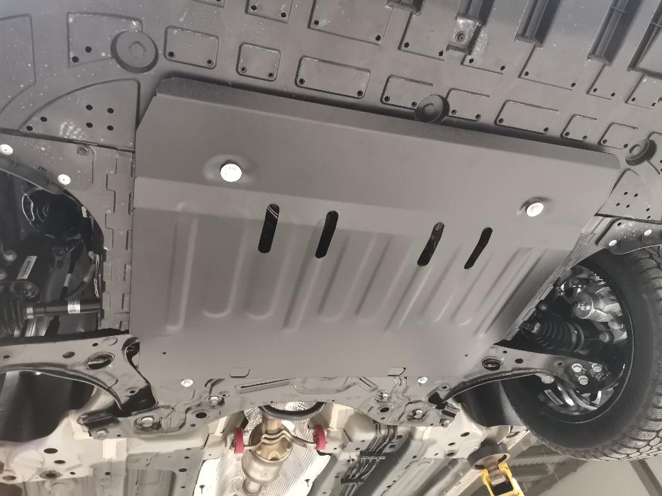 Защита  картера и КПП Geely Emgrand 2021- V-1,5 FWD , ALFeco, сталь 2мм, арт. ALF0831st
