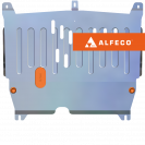 Защита  картера и КПП Toyota Aygo 2005-2014  V-all , ALFeco, алюминий 4мм, арт. ALF1701al-2