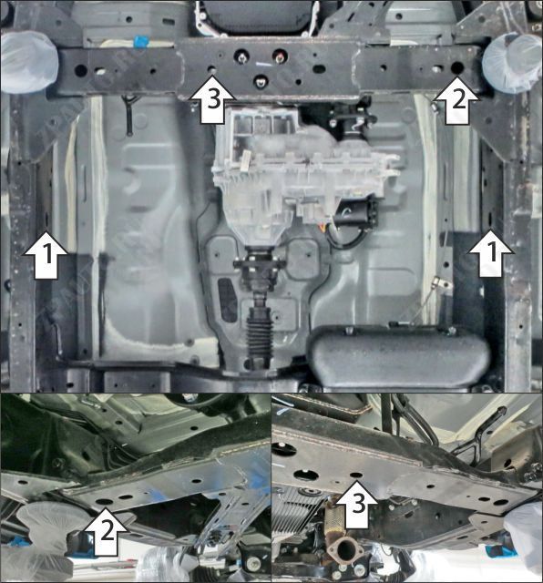 Защита стальная Мотодор (Раздаточная коробка), 2 мм,  для Oting Paladin  2023- арт. 78606