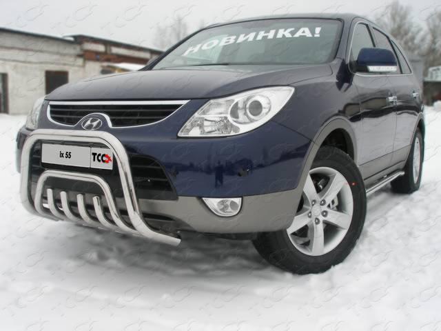 Защита передняя (кенгурин) 60,3/42,4мм  для автомобиля Hyundai ix55 2009-2013, TCC Тюнинг HYUNIX55-01