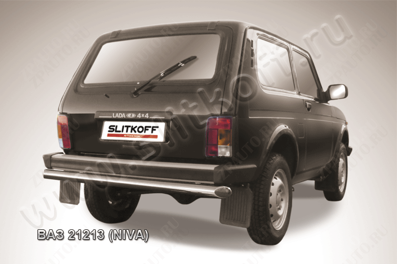 Защита заднего бампера d57 Lada Niva 21213 3-дверная (1993-2023) , Slitkoff, арт. Niv009