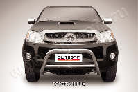 Кенгурятник d57 низкий Toyota Hilux (2004-2011) Black Edition, Slitkoff, арт. THL004BE