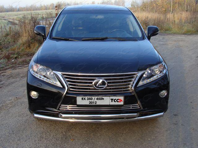 Решетка радиатора 12 мм для автомобиля Lexus RX 350 2012-2015 (кроме F-Sport), TCC Тюнинг LEXRX35012-07