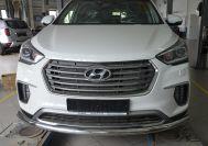 Защита переднего бампера для автомобиля HYUNDAI Santa Fe  GRAND 2018, Россия HYSFG.18.02