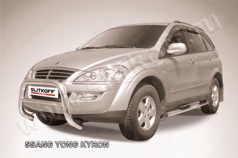 Кенгурятник низкий d76 SsangYong Kyron (2007-2015) , Slitkoff, арт. SYK002